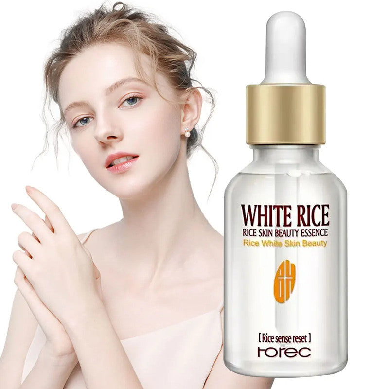 White Rice Whitening Serum Face Moisturizing Cream Anti Wrinkle Anti Aging Face Fine Lines Acne Treatment Skin Care