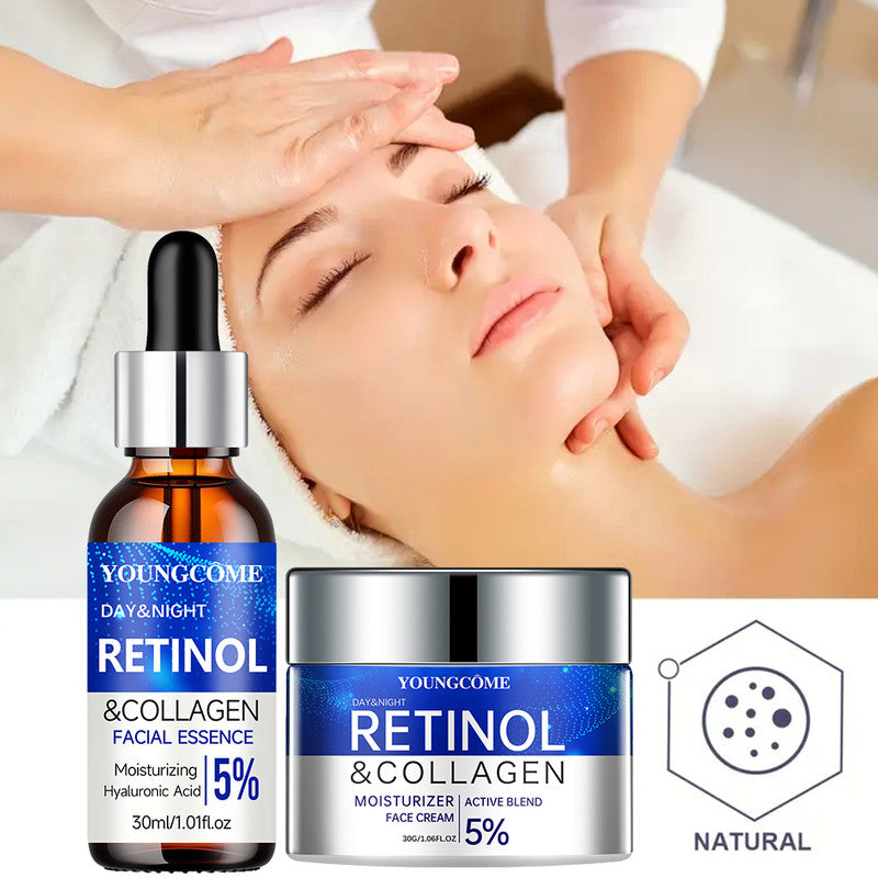 Retinol & Collagen Firming Cream Serum, Repairs Skin, Increases Elasticity, Deep Hydration for Radiant Glow