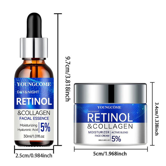 Retinol & Collagen Firming Cream Serum, Repairs Skin, Increases Elasticity, Deep Hydration for Radiant Glow