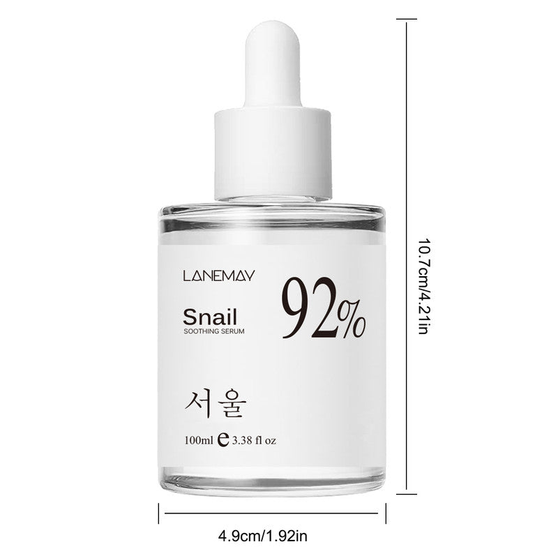 100ml 92% Snail Soothing Facial Essence – Multi-in-One Skin Care Serum for Hydrating & Moisturizing Dry Skin