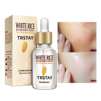 White Rice Whitening Serum Face Moisturizing Cream Anti Wrinkle Anti Aging Face Fine Lines Acne Treatment Skin Care