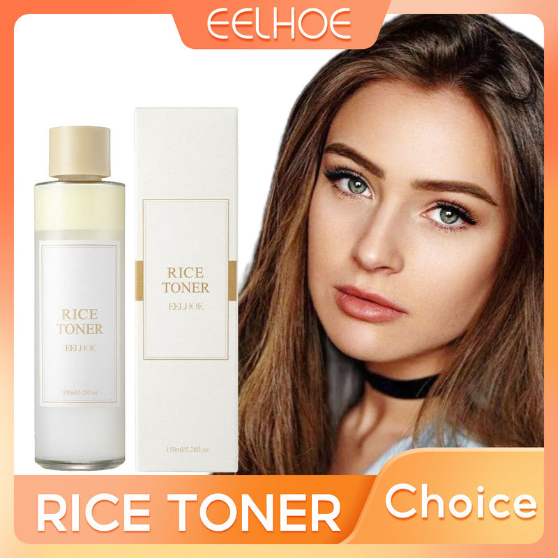 EELHOE Rice Toner for Face – Brightening Serum with Oil Control, Moisturizing Facial Essence for Smooth, Sensitive Skin