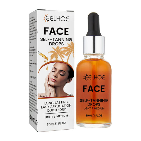 Premium Self Tanning Drops, Sunless Skin Tanning Oil for Face & Body, Natural Indoor Tan Lotion for a Dark, Sexy Glow