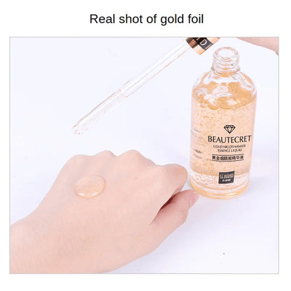 GoldenGlow 24K Hyaluronic Acid Facial Serum with Niacinamide for Brightening and Firming