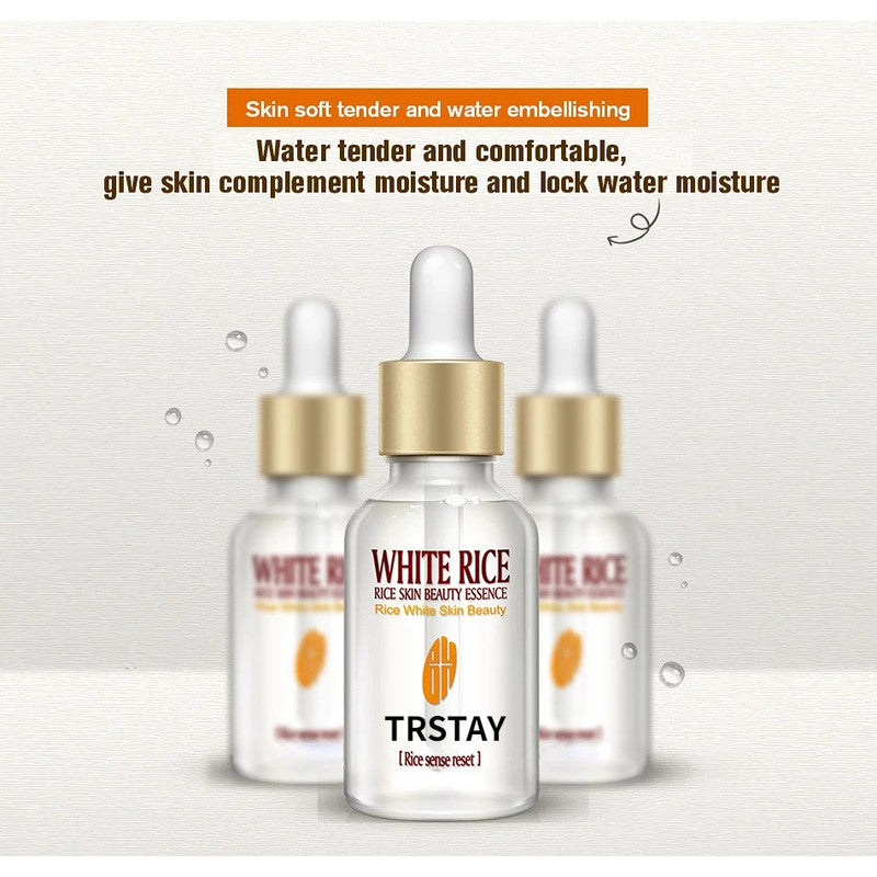 White Rice Whitening Serum Face Moisturizing Cream Anti Wrinkle Anti Aging Face Fine Lines Acne Treatment Skin Care