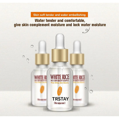 White Rice Whitening Serum Face Moisturizing Cream Anti Wrinkle Anti Aging Face Fine Lines Acne Treatment Skin Care