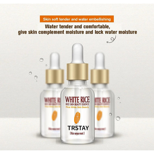 White Rice Whitening Serum Face Moisturizing Cream Anti Wrinkle Anti Aging Face Fine Lines Acne Treatment Skin Care