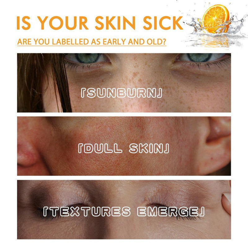 Vitamin C Facial Serum Brighten Skin Lighten Spots Hyaluronic Acid Face Essence Skin Care Products