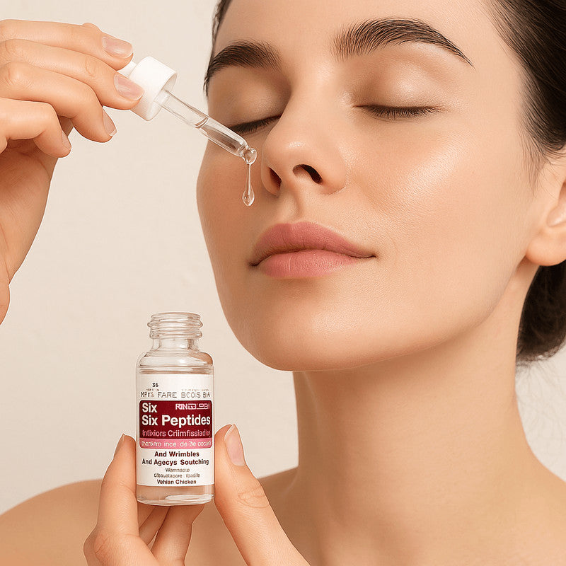 Peptide Face Liquid, Six Peptides Complex Serum for Anti-Aging & Deep Hydration