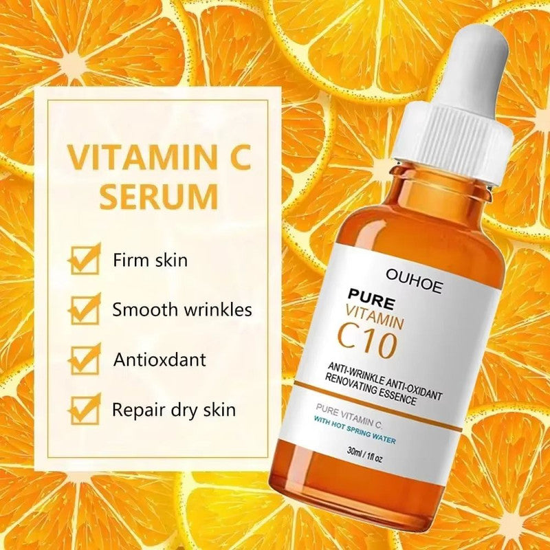 Vitamin C Wrinkle Remover Face Serum – Lifting, Firming, and Anti-Aging Essence for Fine Lines and Skin Nourishment
