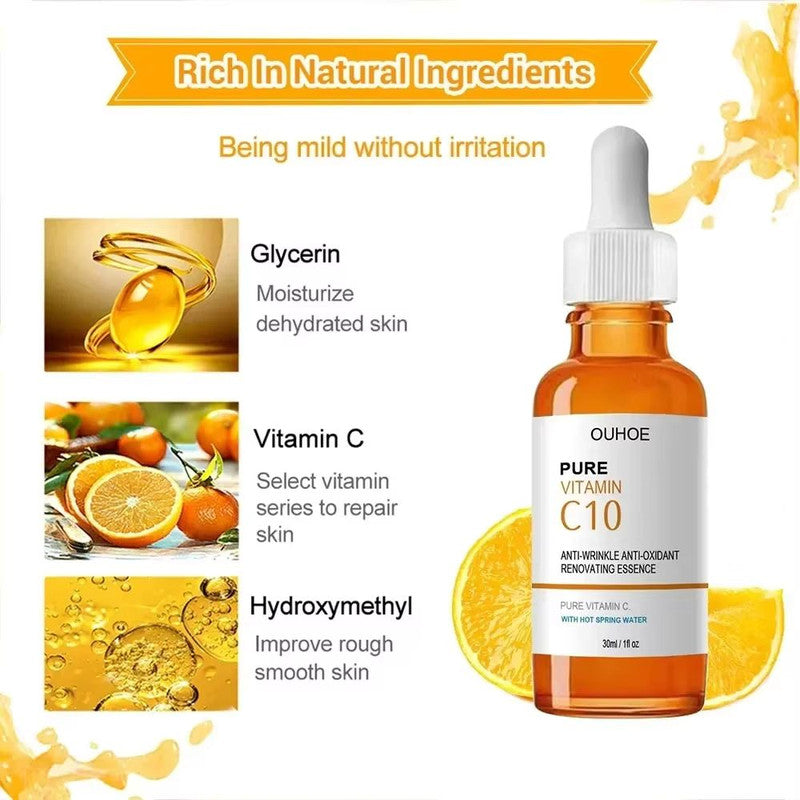 Vitamin C Wrinkle Remover Face Serum – Lifting, Firming, and Anti-Aging Essence for Fine Lines and Skin Nourishment