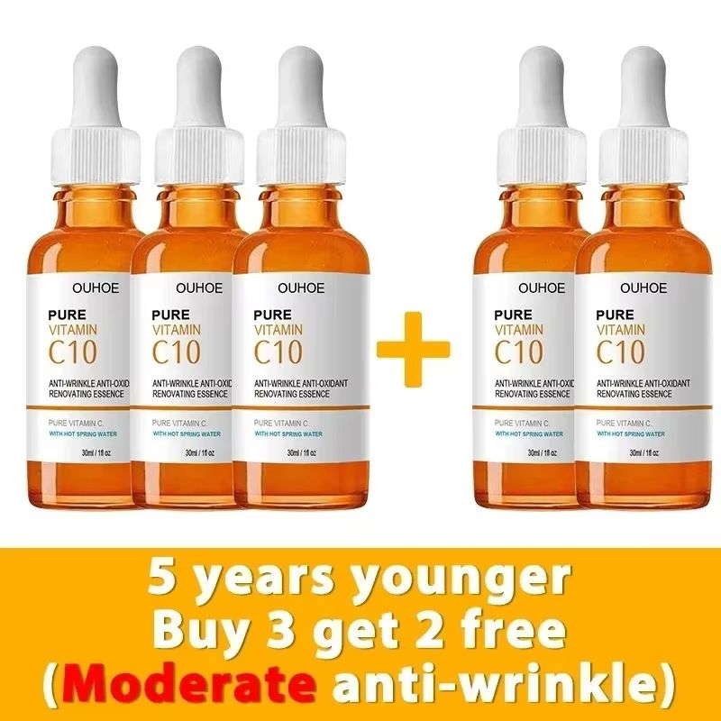 Vitamin C Wrinkle Remover Face Serum – Lifting, Firming, and Anti-Aging Essence for Fine Lines and Skin Nourishment
