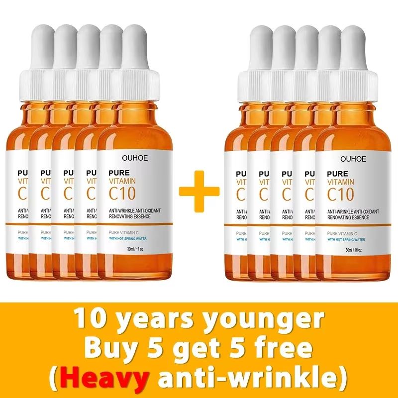 Vitamin C Wrinkle Remover Face Serum – Lifting, Firming, and Anti-Aging Essence for Fine Lines and Skin Nourishment