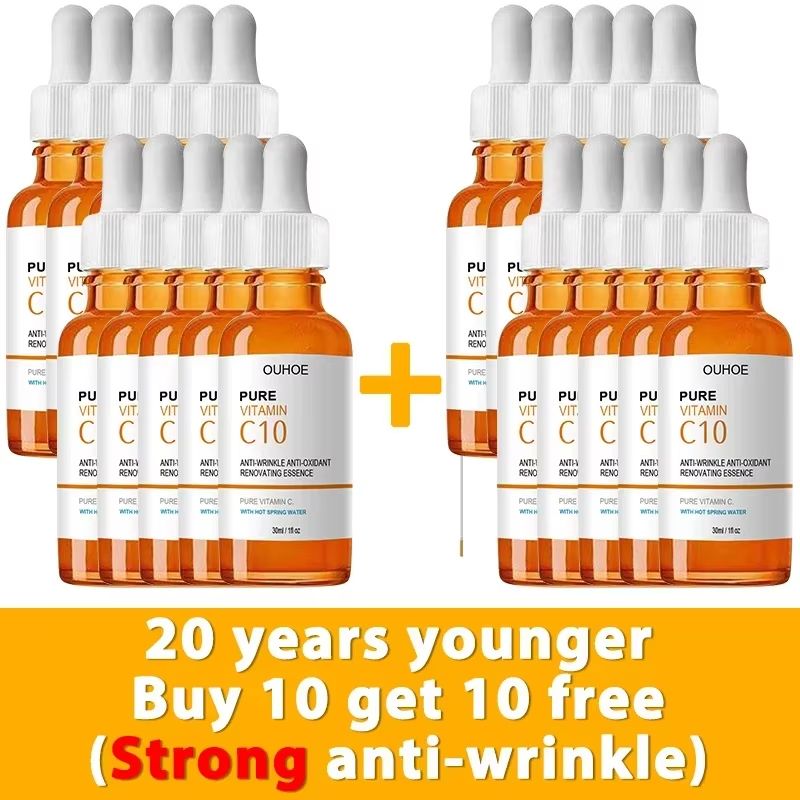 Vitamin C Wrinkle Remover Face Serum – Lifting, Firming, and Anti-Aging Essence for Fine Lines and Skin Nourishment