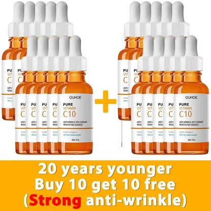 Vitamin C Wrinkle Remover Face Serum – Lifting, Firming, and Anti-Aging Essence for Fine Lines and Skin Nourishment